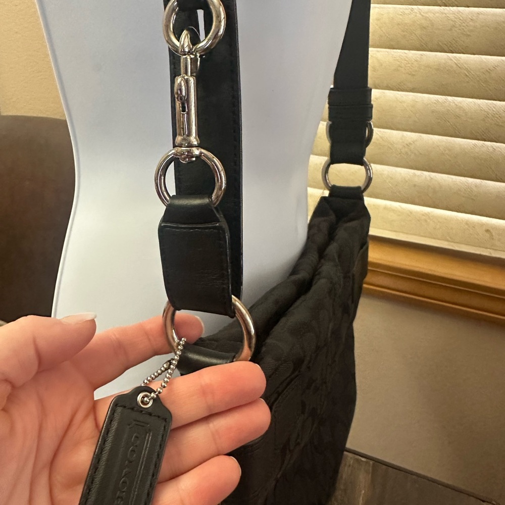 Coach Black Crossbody Bag with Signature Pattern - Picture 3 of 10